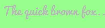 Image with Font Color B7B7B7 and Background Color 96FF8B